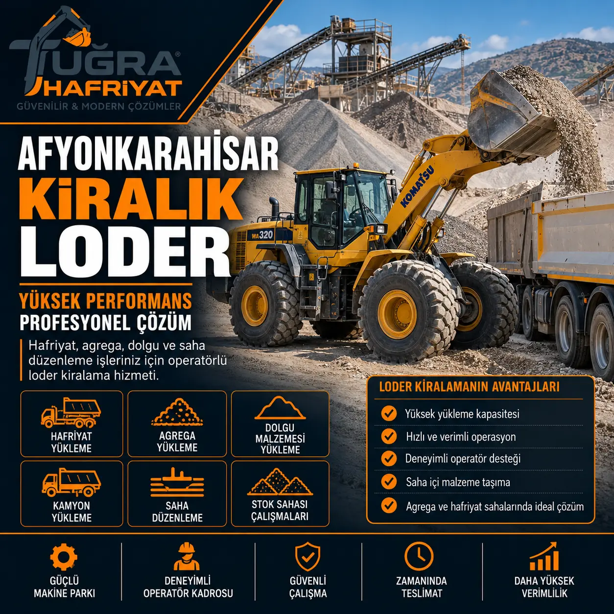 Afyonkarahisar Kiralık Loder – Loder Kiralama