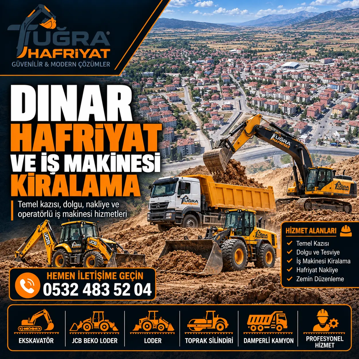 Dinar Hafriyat ve İş Makinesi Kiralama