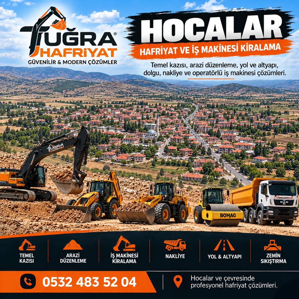 Hocalar Hafriyat ve İş Makinesi Kiralama
