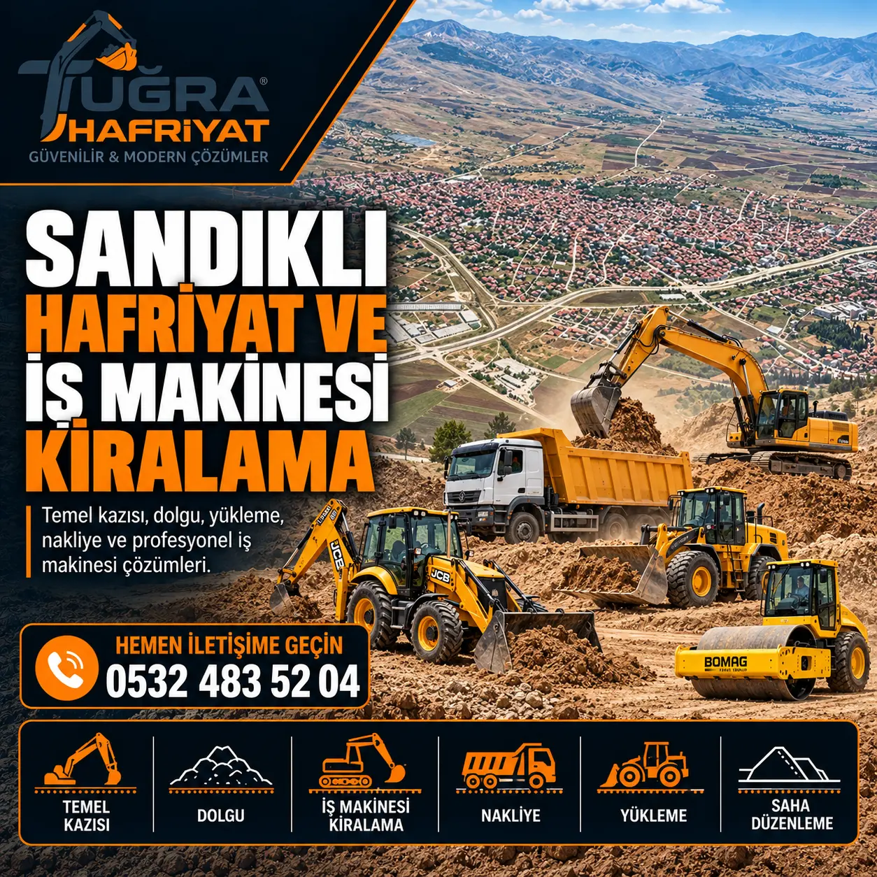 Sandıklı Hafriyat ve İş Makinesi Kiralama