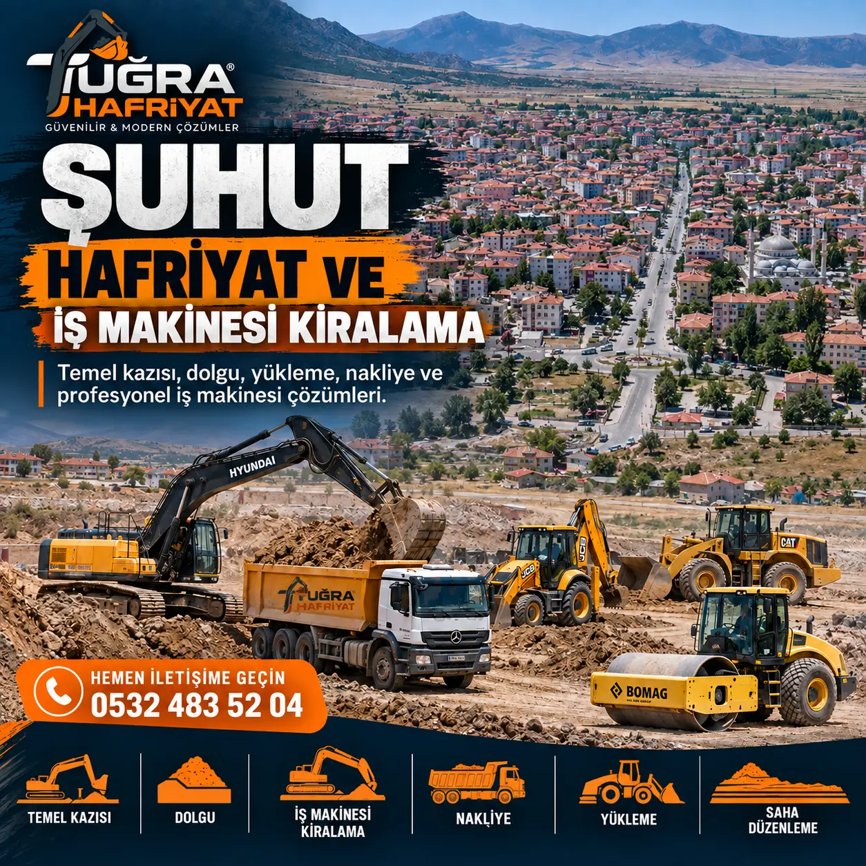 Şuhut Hafriyat ve İş Makinesi Kiralama